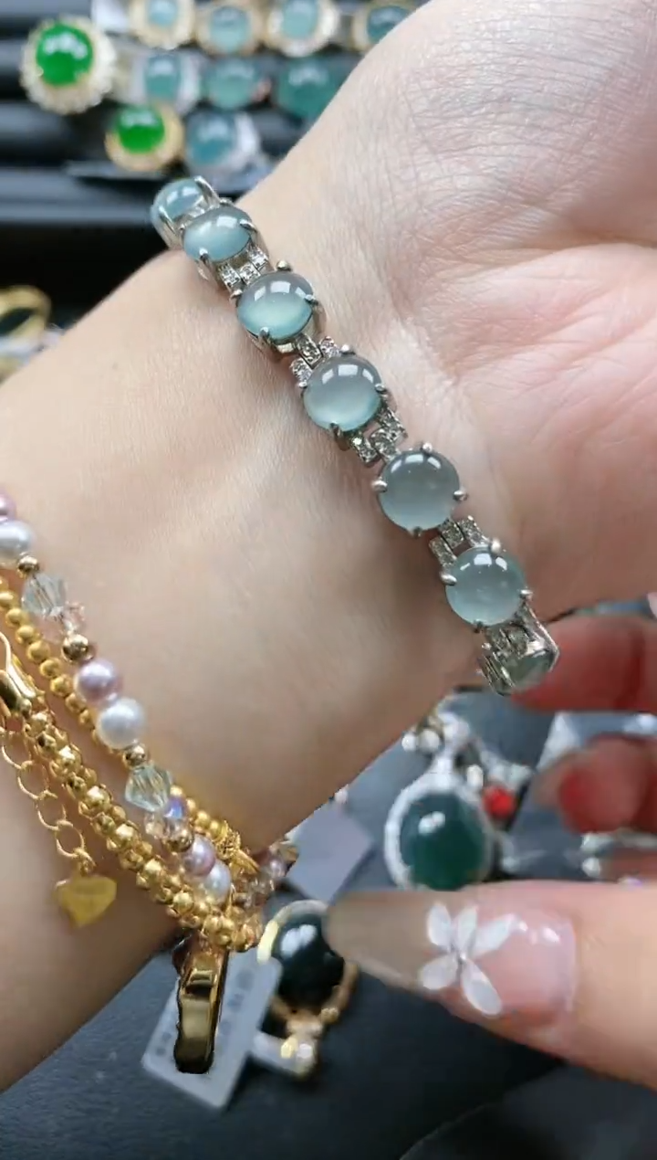 【闪购商品】翡翠戒指银S925镶嵌51511