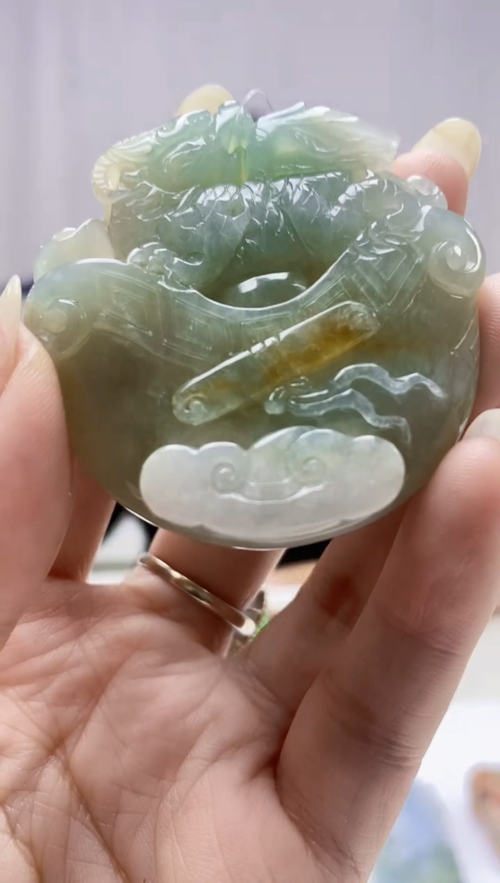 定制翡翠未镶嵌4688DD-毛货挂件6