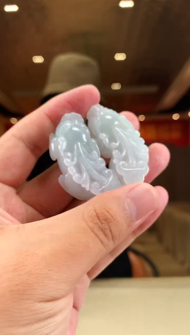 【闪购商品】定制翡翠未镶嵌        *592一对
