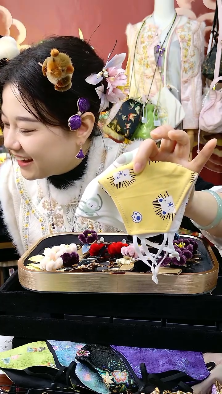 纯铜合金琉璃非遗口罩