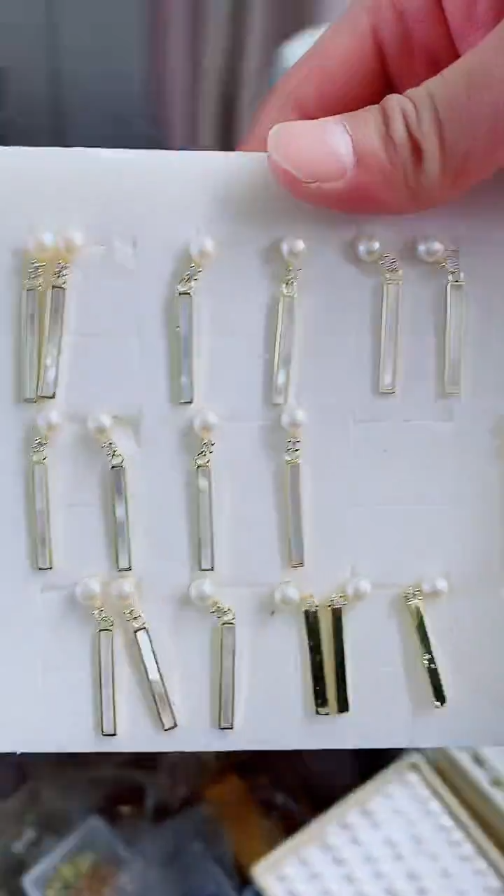 【闪购商品】淡水珍珠耳饰未镶嵌天然淡水珍珠耳饰