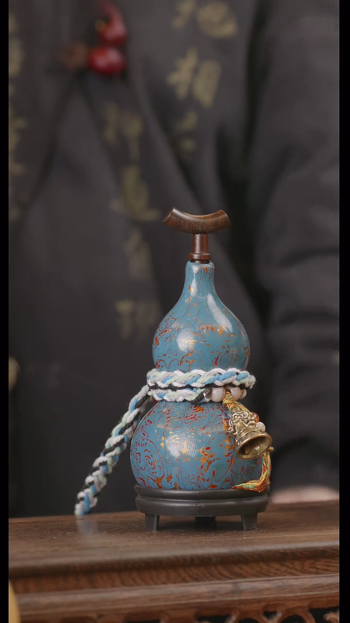 【闪购商品】297号精品天然大漆工艺防渗内胆酒葫芦~
