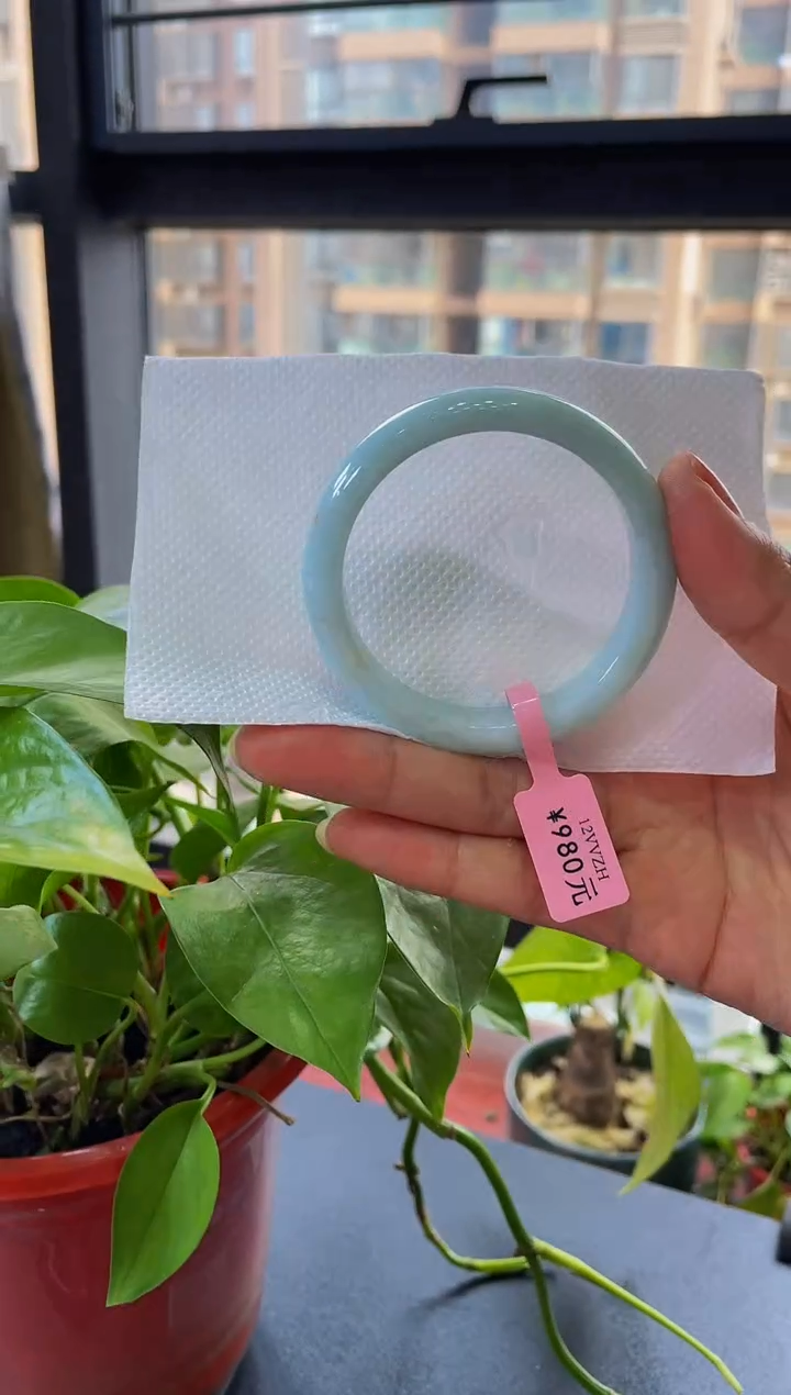 【闪购商品】翡翠手镯未镶嵌圈口53手镯28