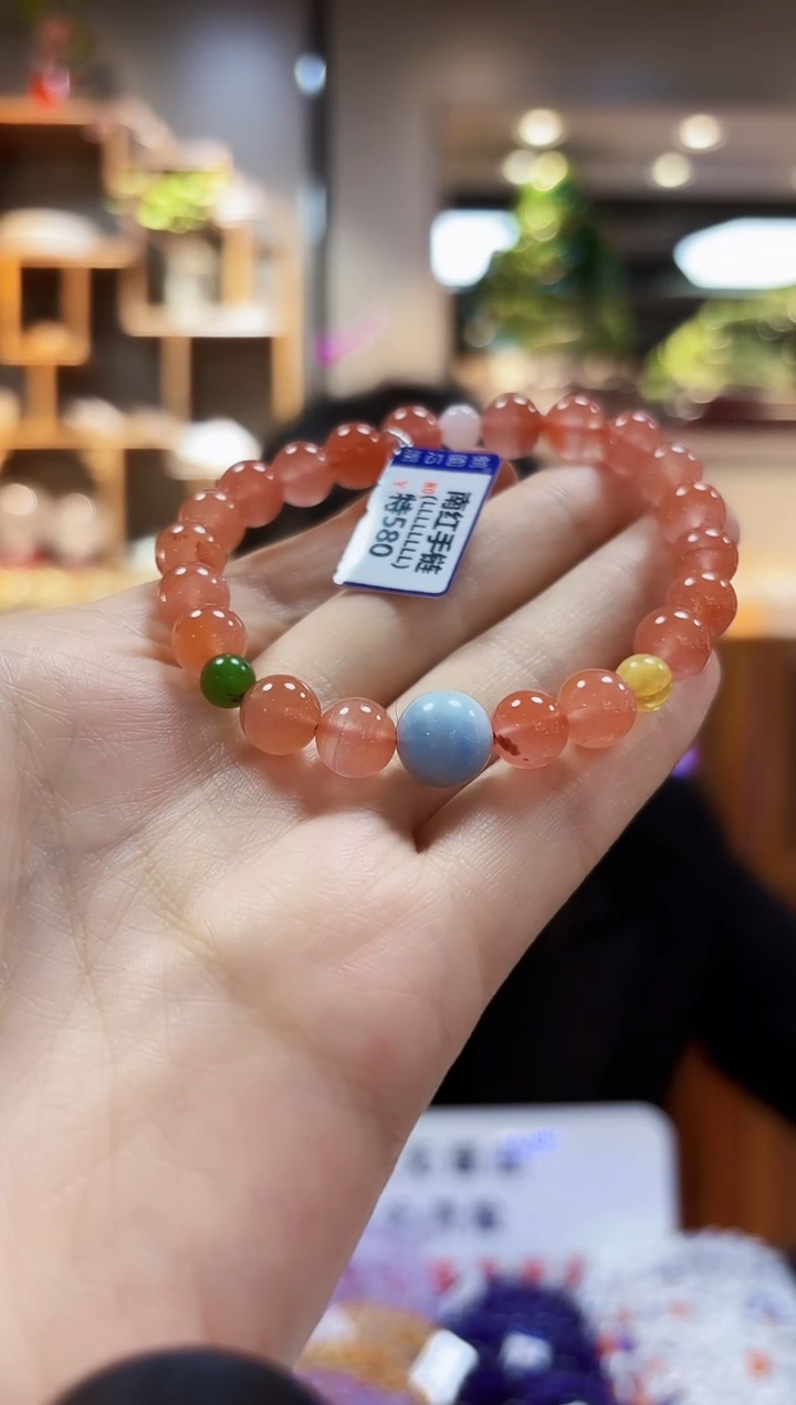 南红玛瑙未镶嵌手链手链8.5