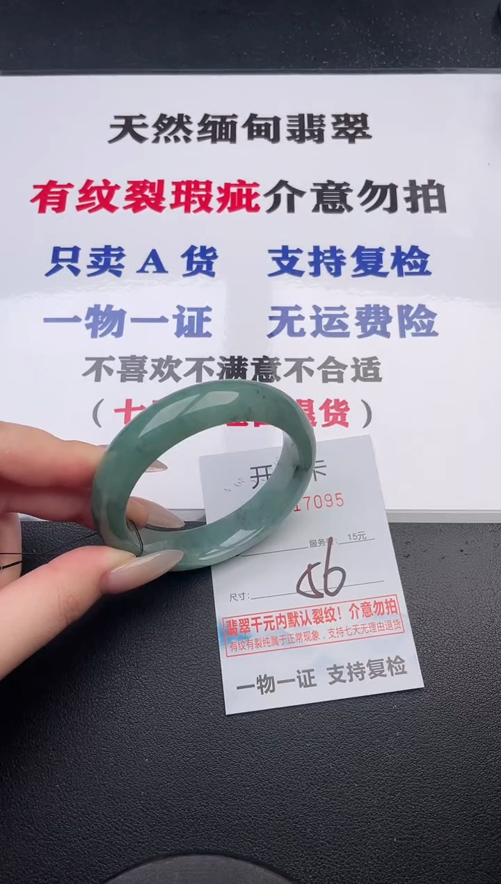 未镶嵌手镯翡翠95