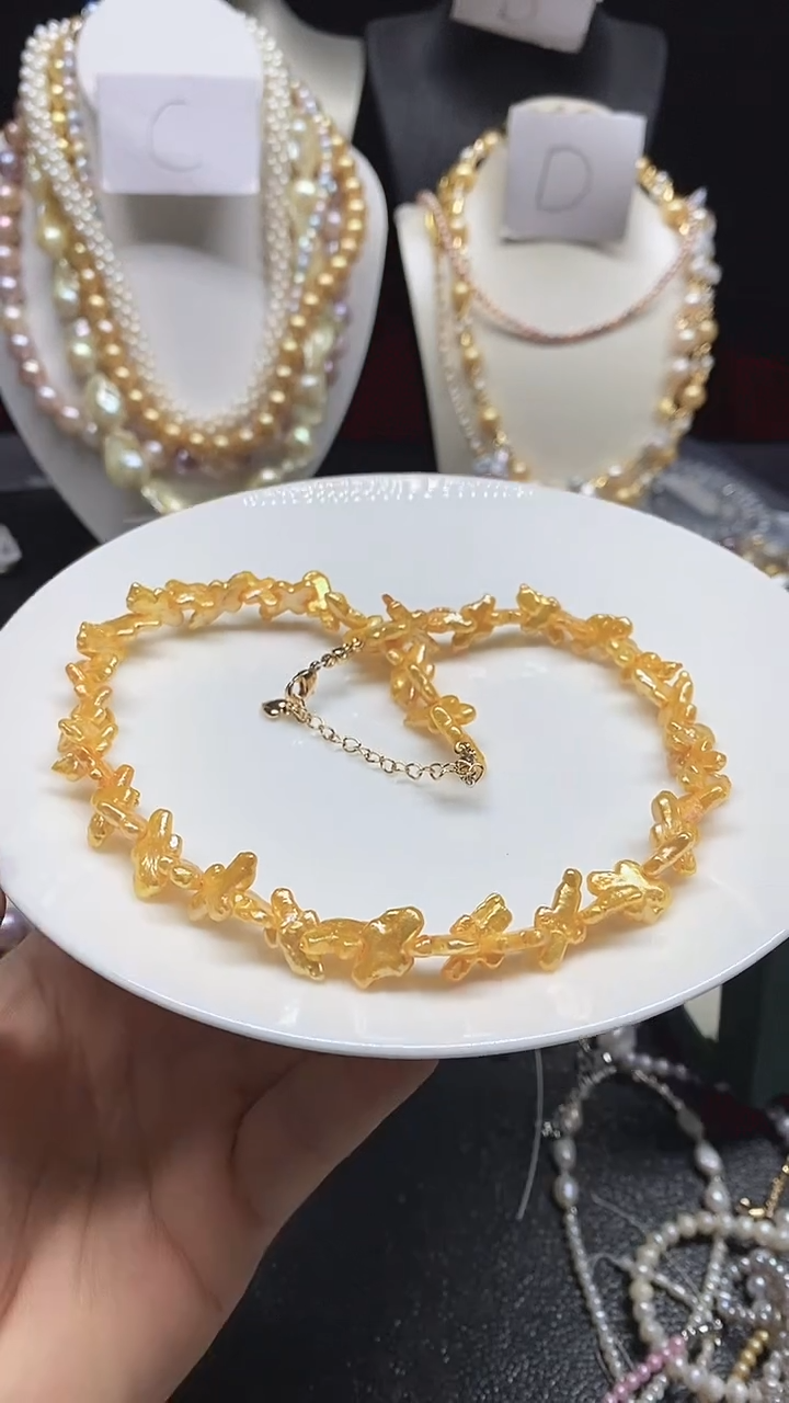 淡水珍珠未镶嵌颈饰多人