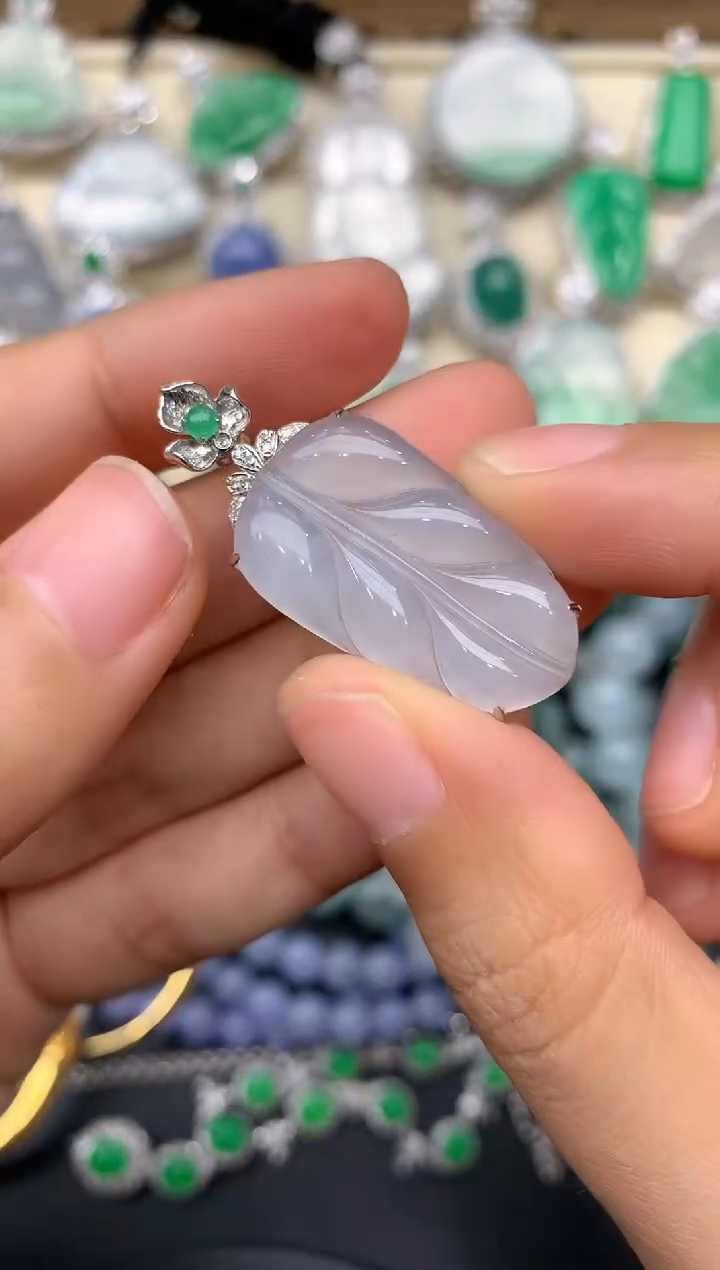 【闪购商品】翡翠颈饰18K金镶嵌226-中国好珍宝