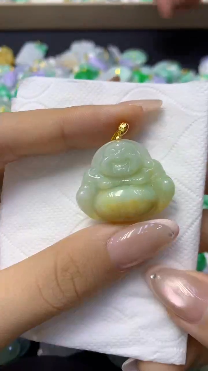 颈饰未镶嵌翡翠天然缅甸翡翠A货