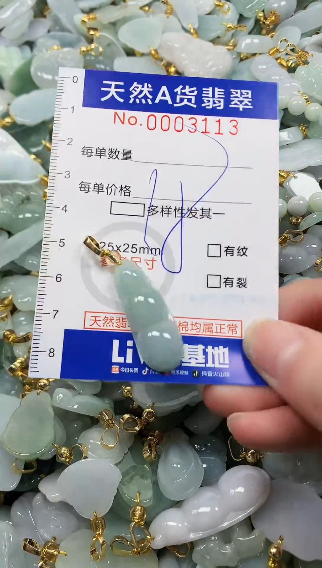 颈饰未镶嵌翡翠 纯天然a货翡翠