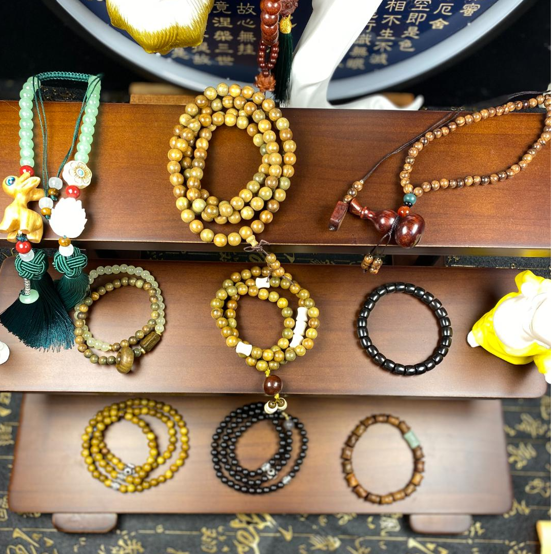 一物多拍天然绿檀紫光檀按摩梳