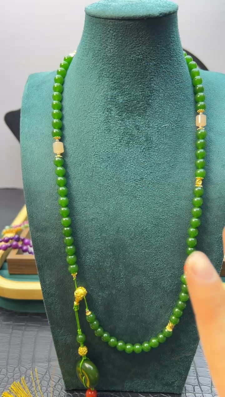 【闪购商品】和田玉手链14K金镶嵌X138            