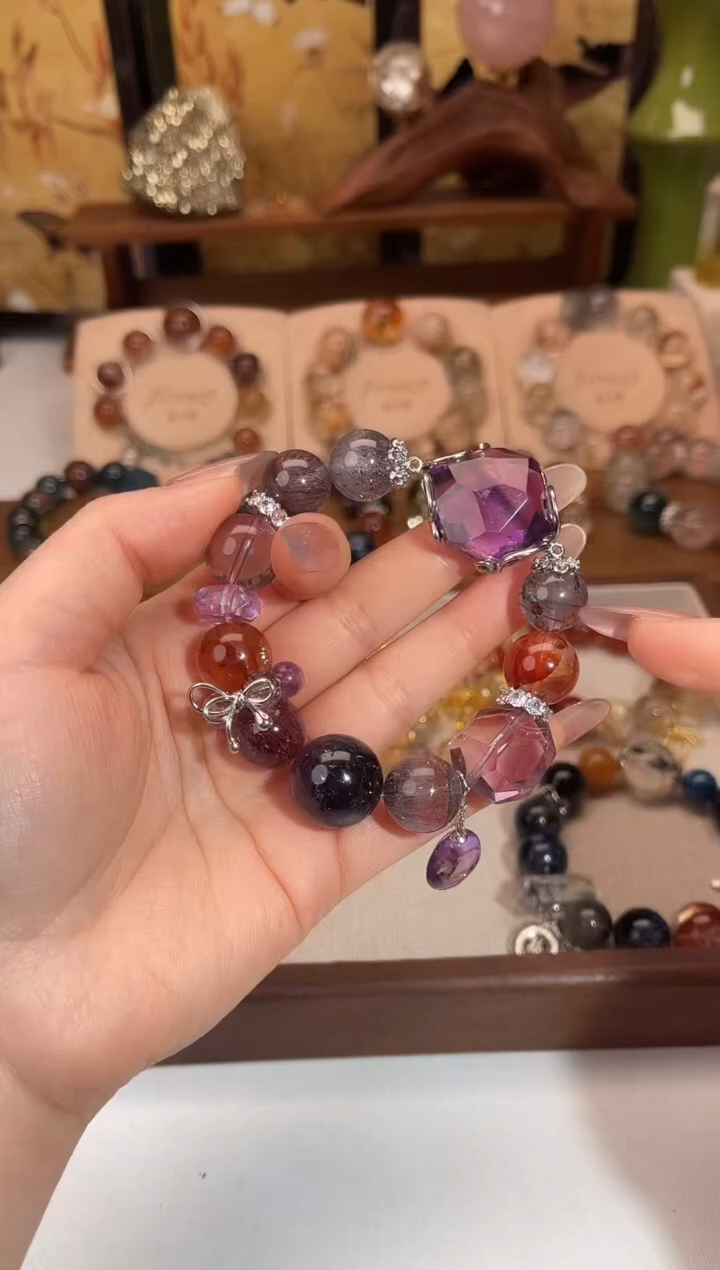 水晶摆件未镶嵌原创diy设计