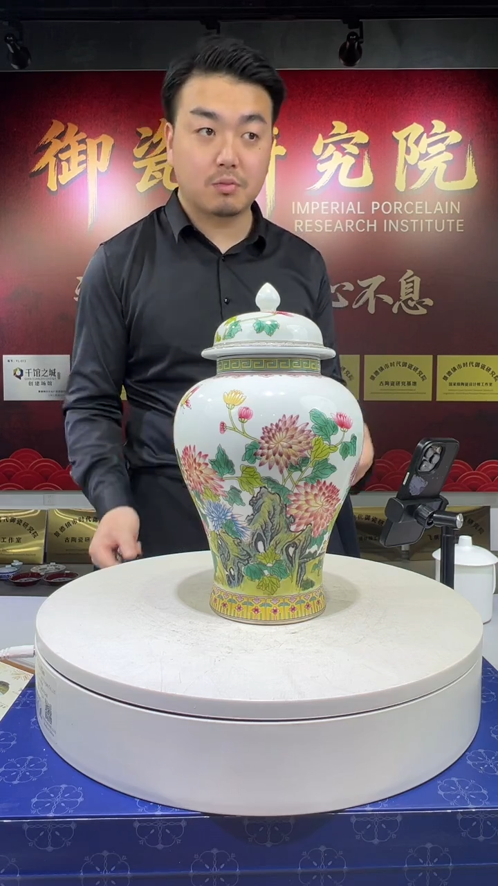 瓶景德镇陶瓷手工手绘O17