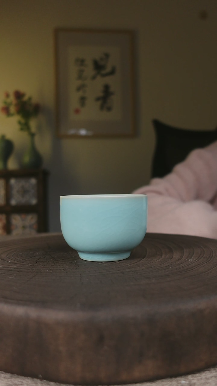 【闪购商品】杯子仿古天青罗汉杯