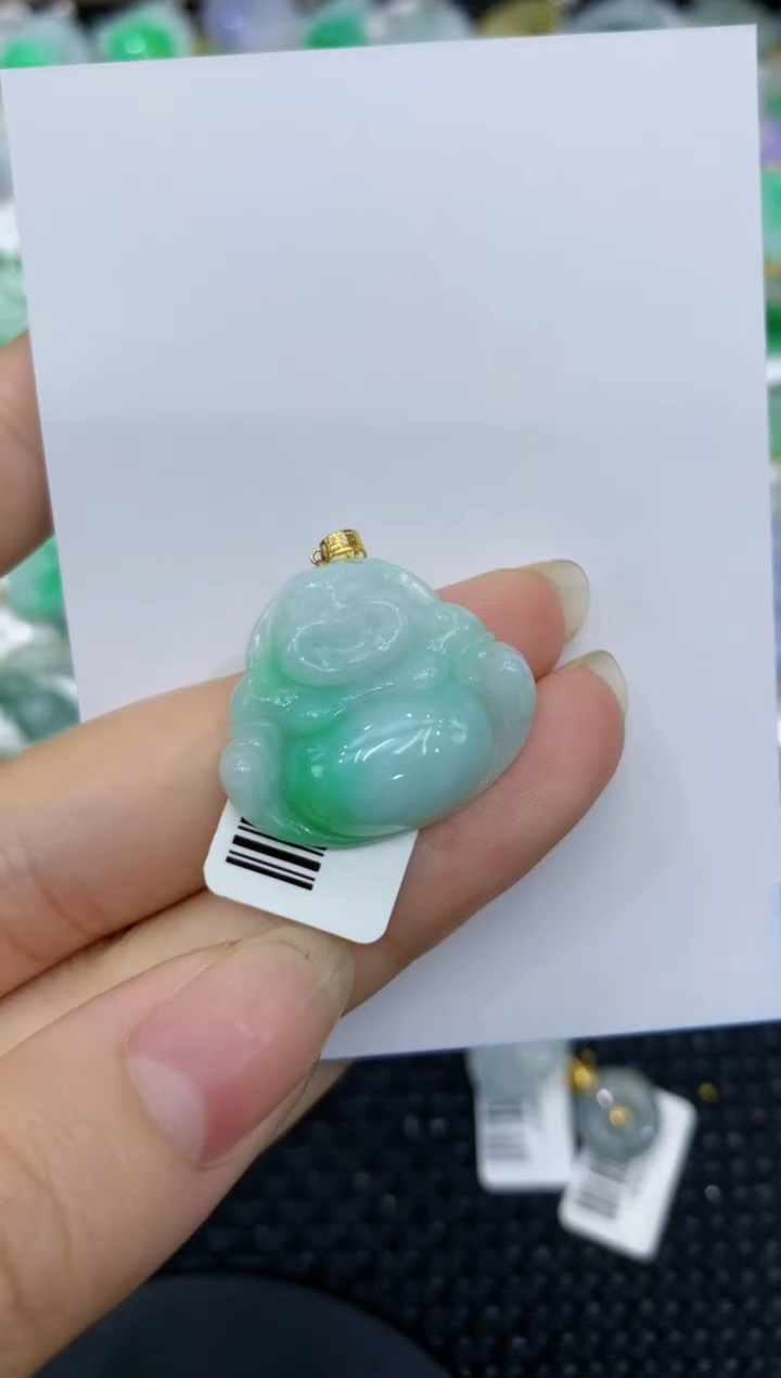 【闪购商品】翡翠颈饰18K金镶嵌8888888888