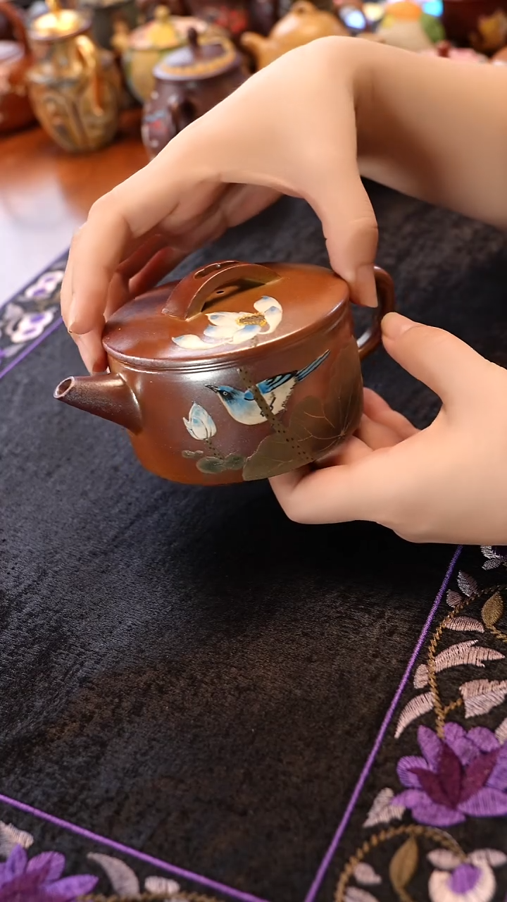 茶壶紫砂柴烧汉瓦