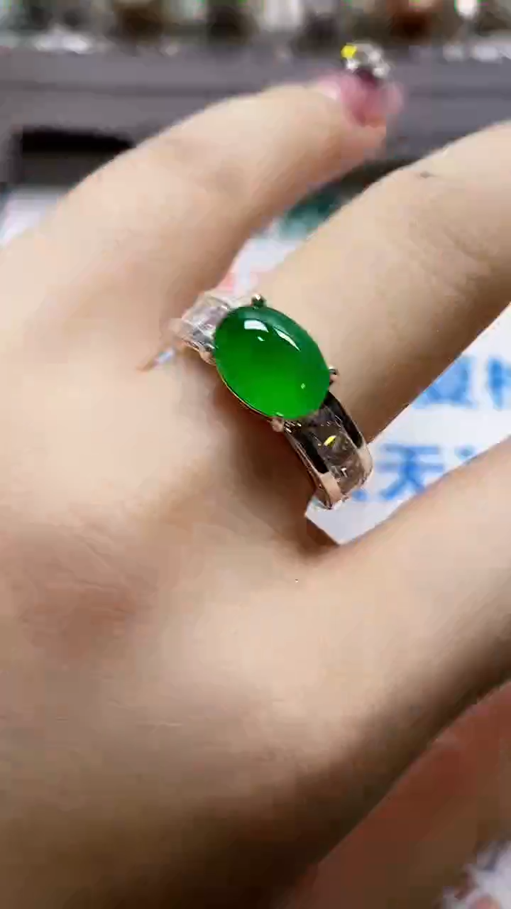 未镶嵌戒指翡翠未镶嵌9654
