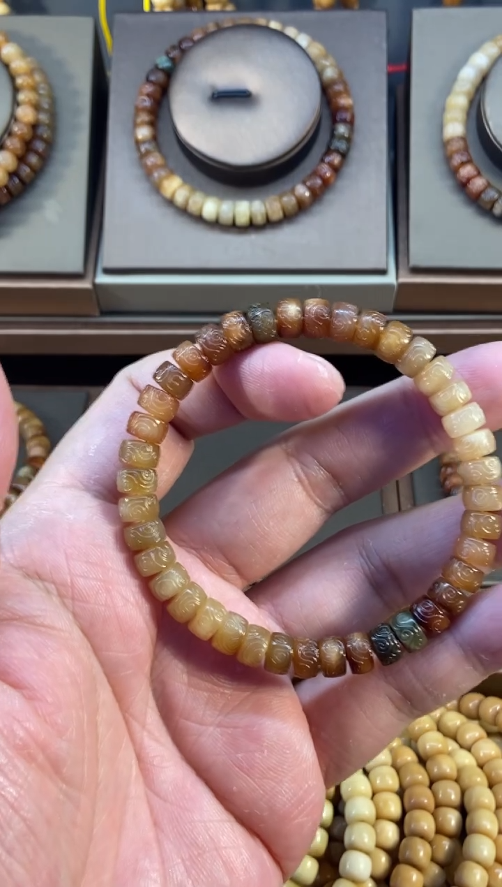 手串龙脊菩提『****』龙脊菩提七彩祥云