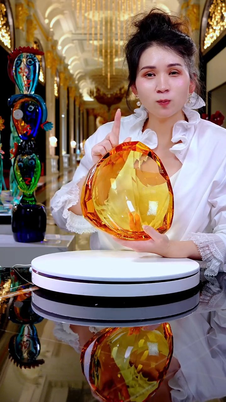 琉璃摆件WG0376艺术果盘