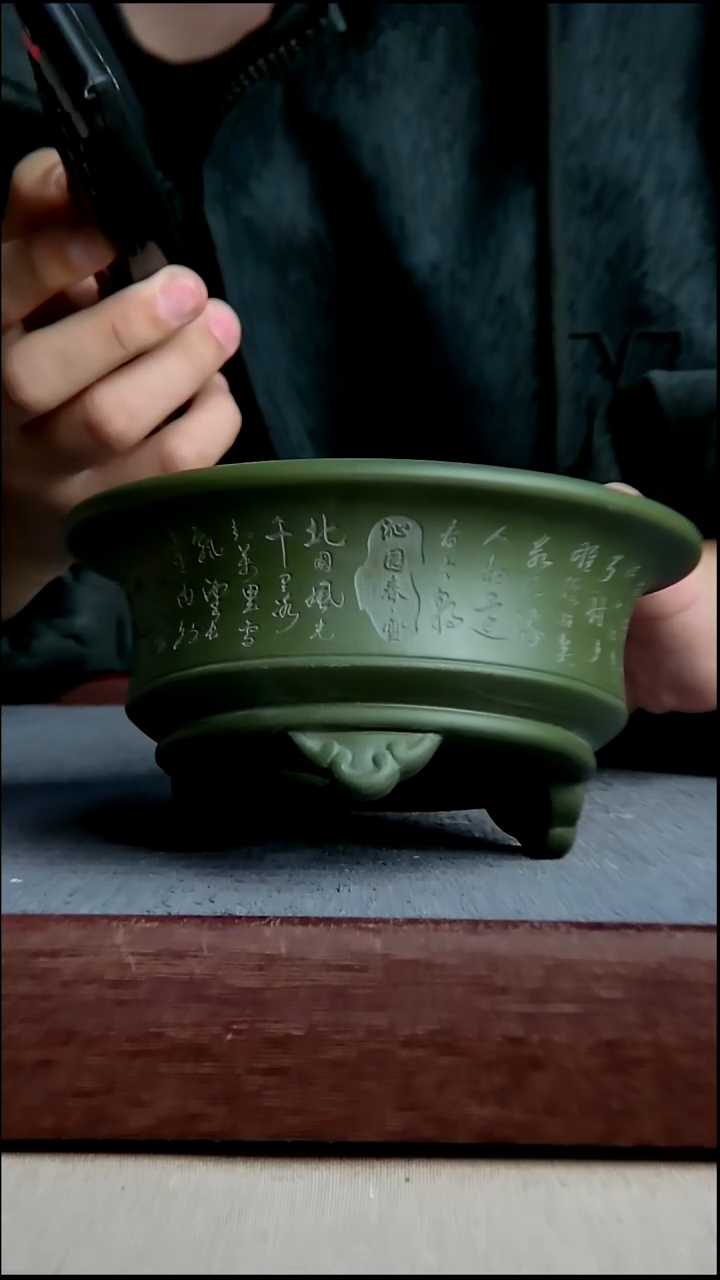 紫砂花盆13*6内径尺寸 雪