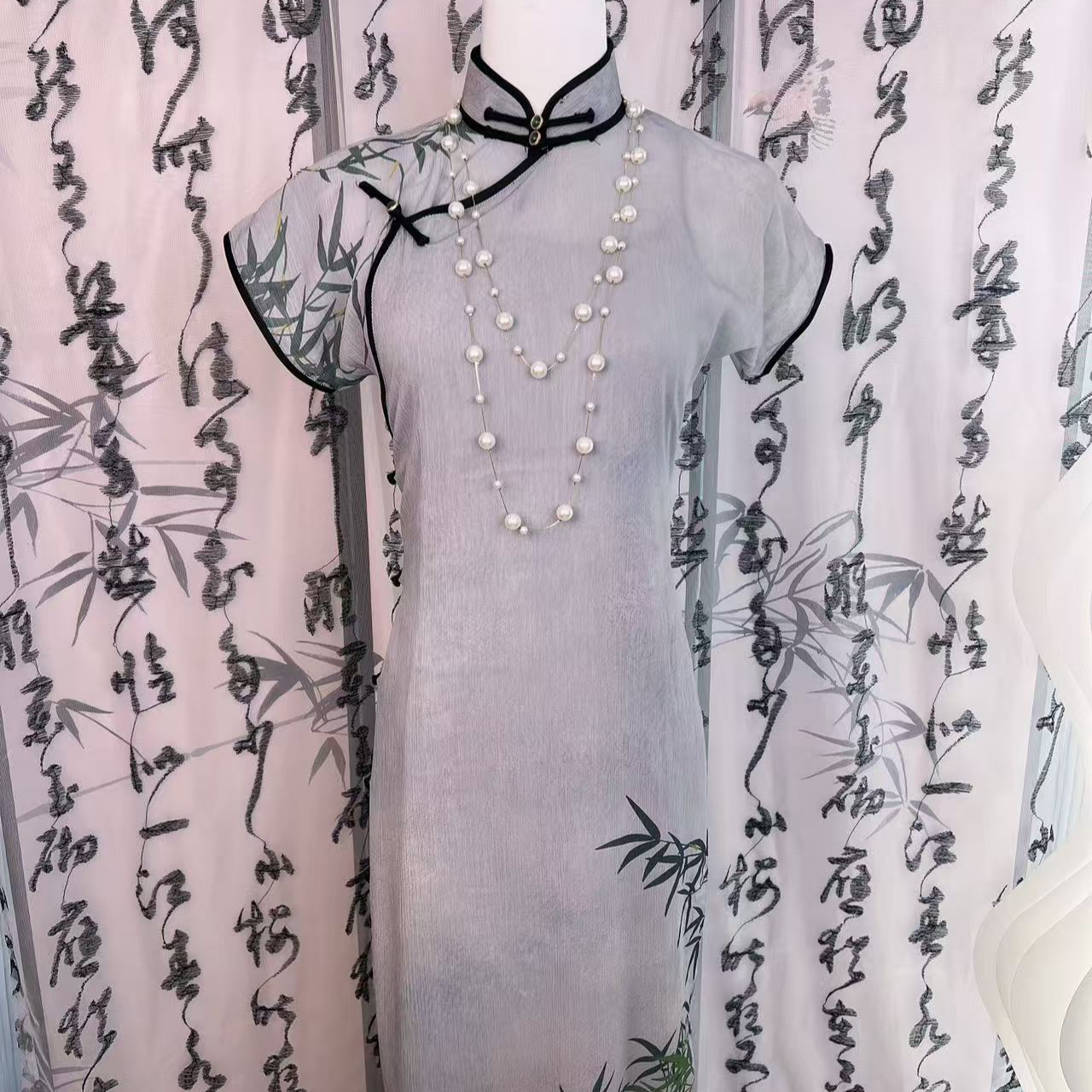 旗袍时尚夏季优雅网红夏款