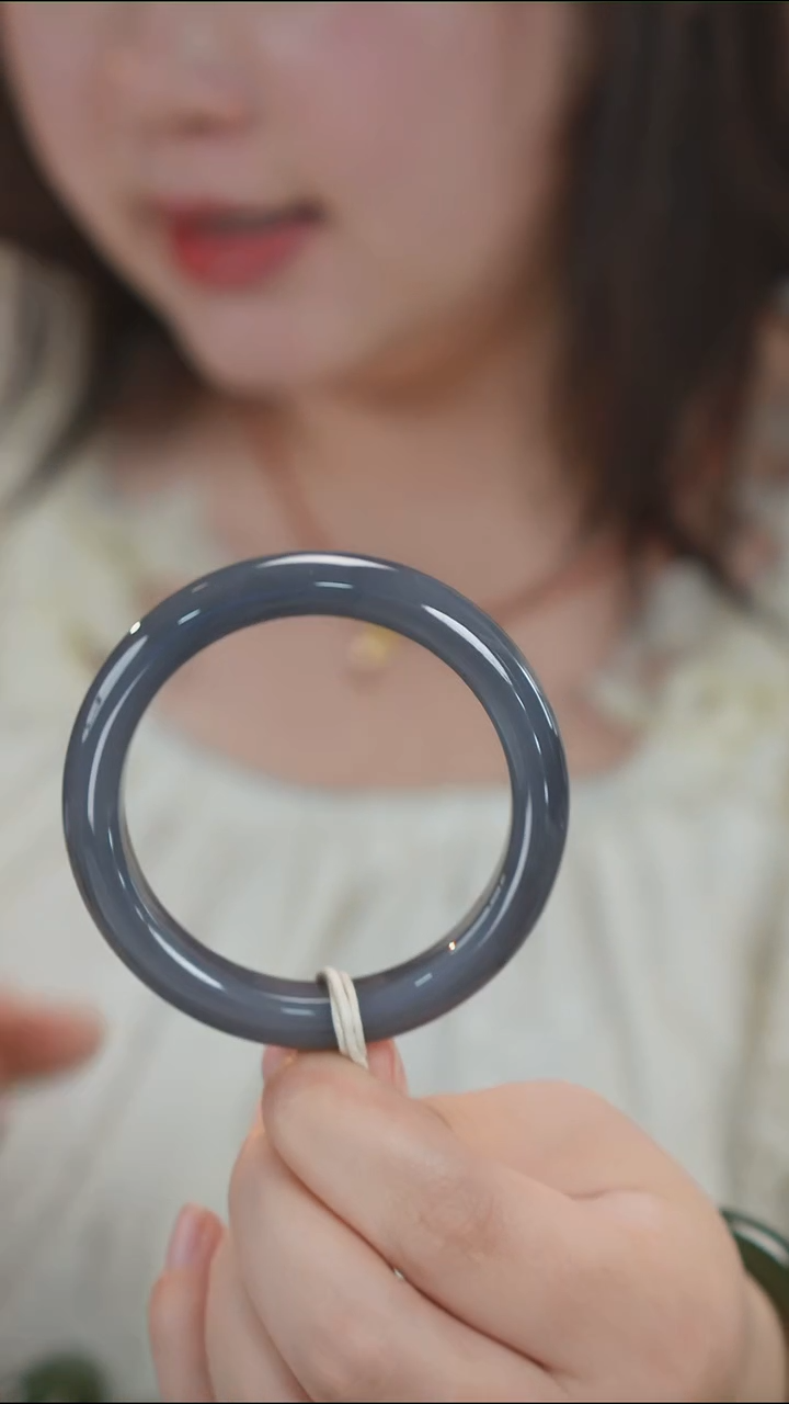 和田玉手镯未镶嵌32【柚子来啦】和田玉拍一发一54