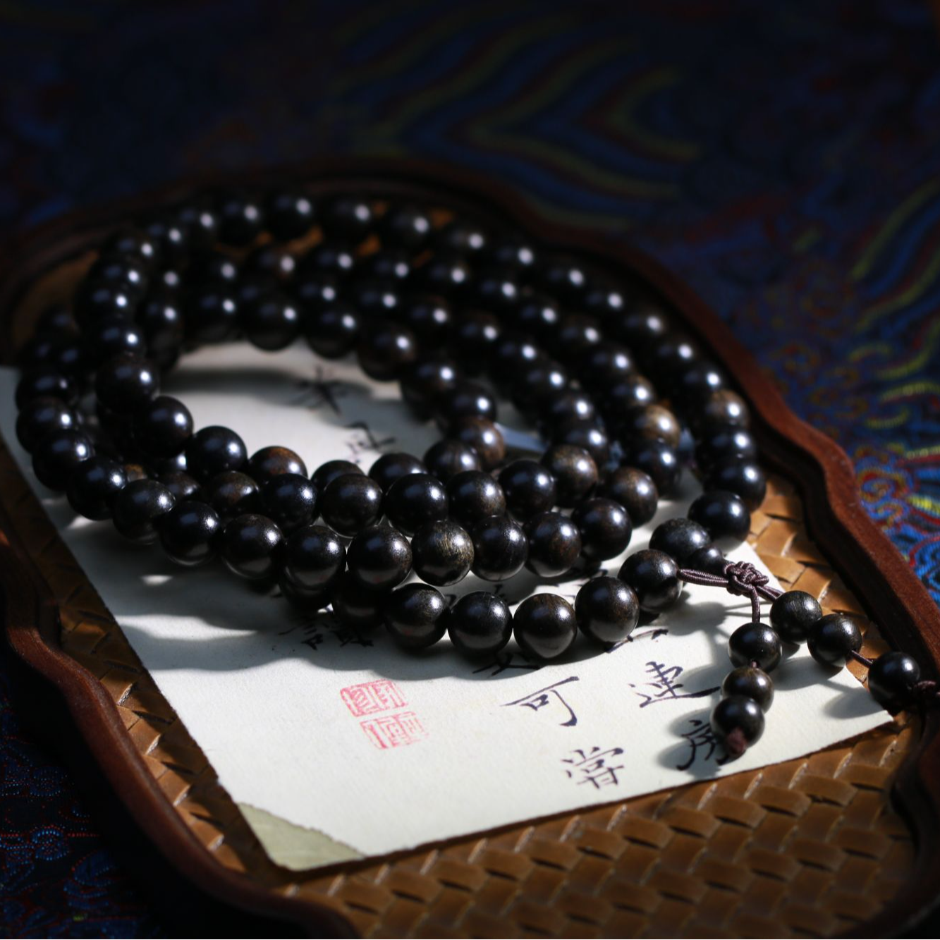 曹总文玩】芽庄沉香木串（多样性发其一)F71