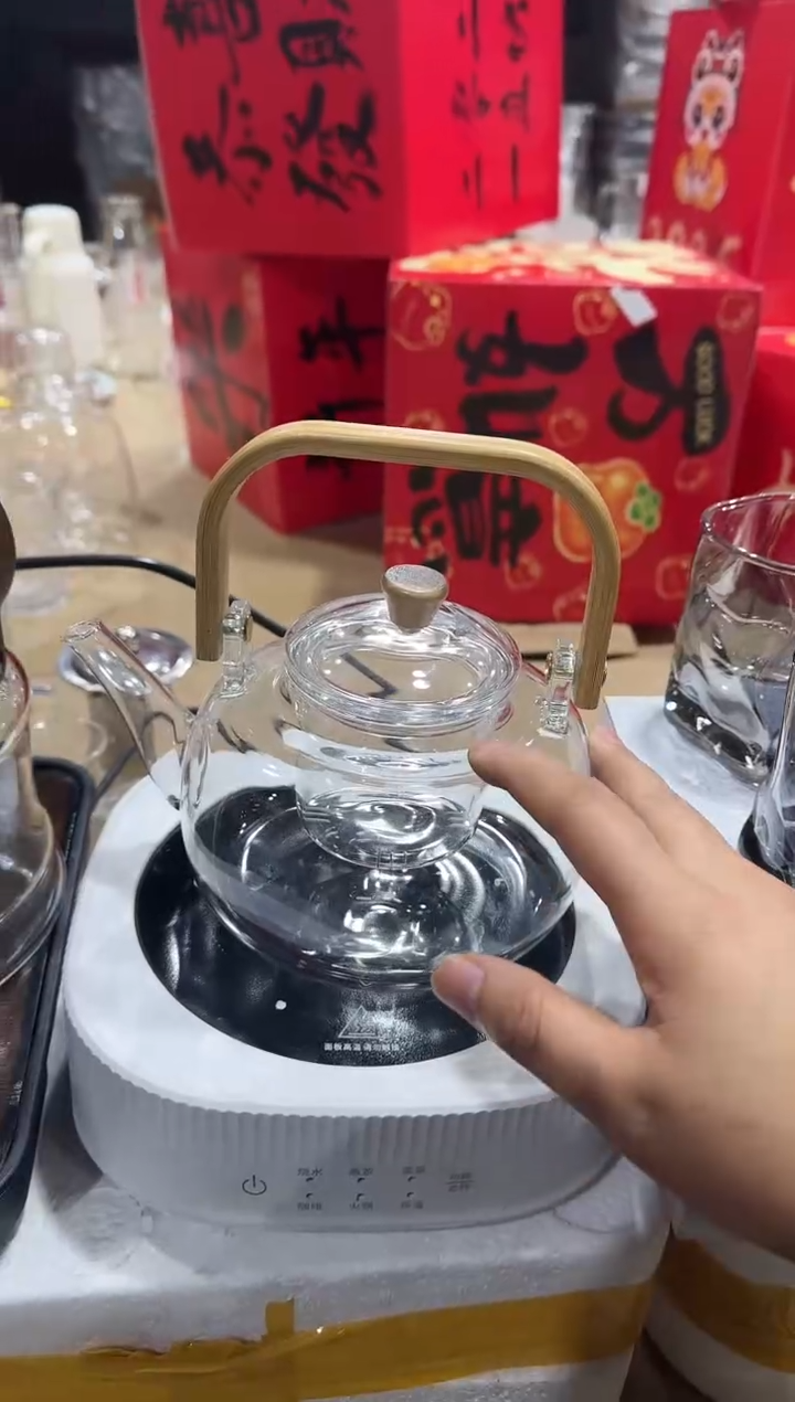 【闪购商品】玻璃无盖款青苹果闪购价1炉1壶