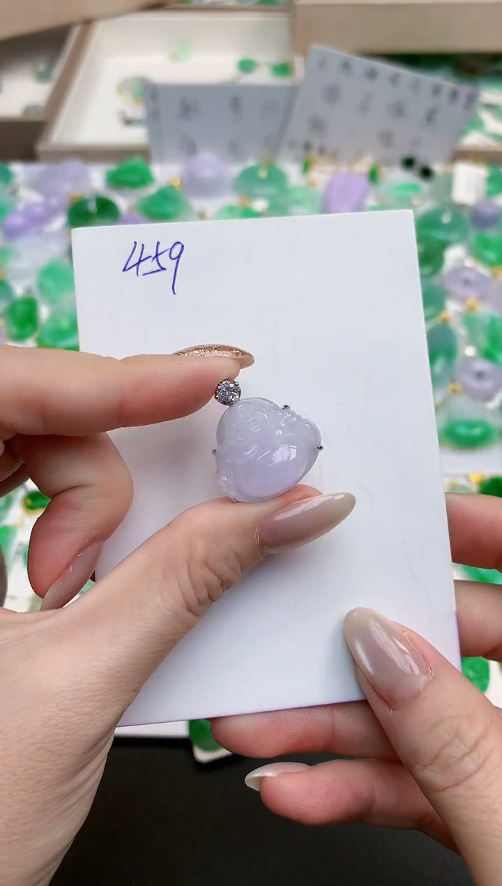 颈饰未镶嵌翡翠天然缅甸A货翡翠