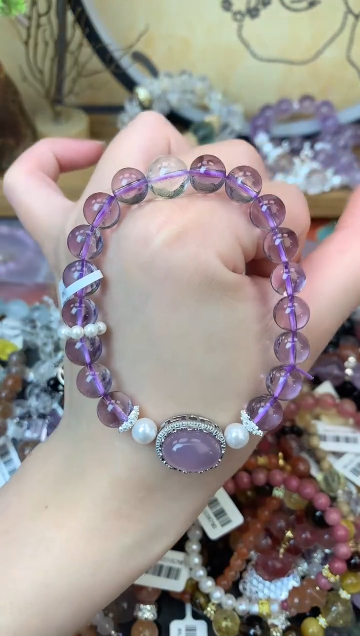 【闪购商品】紫晶手链未镶嵌390手串