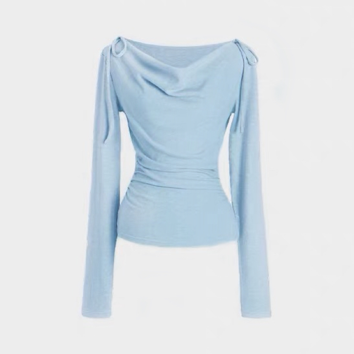 爆单猪家【纯欲荡领】（加绒）小衫T恤