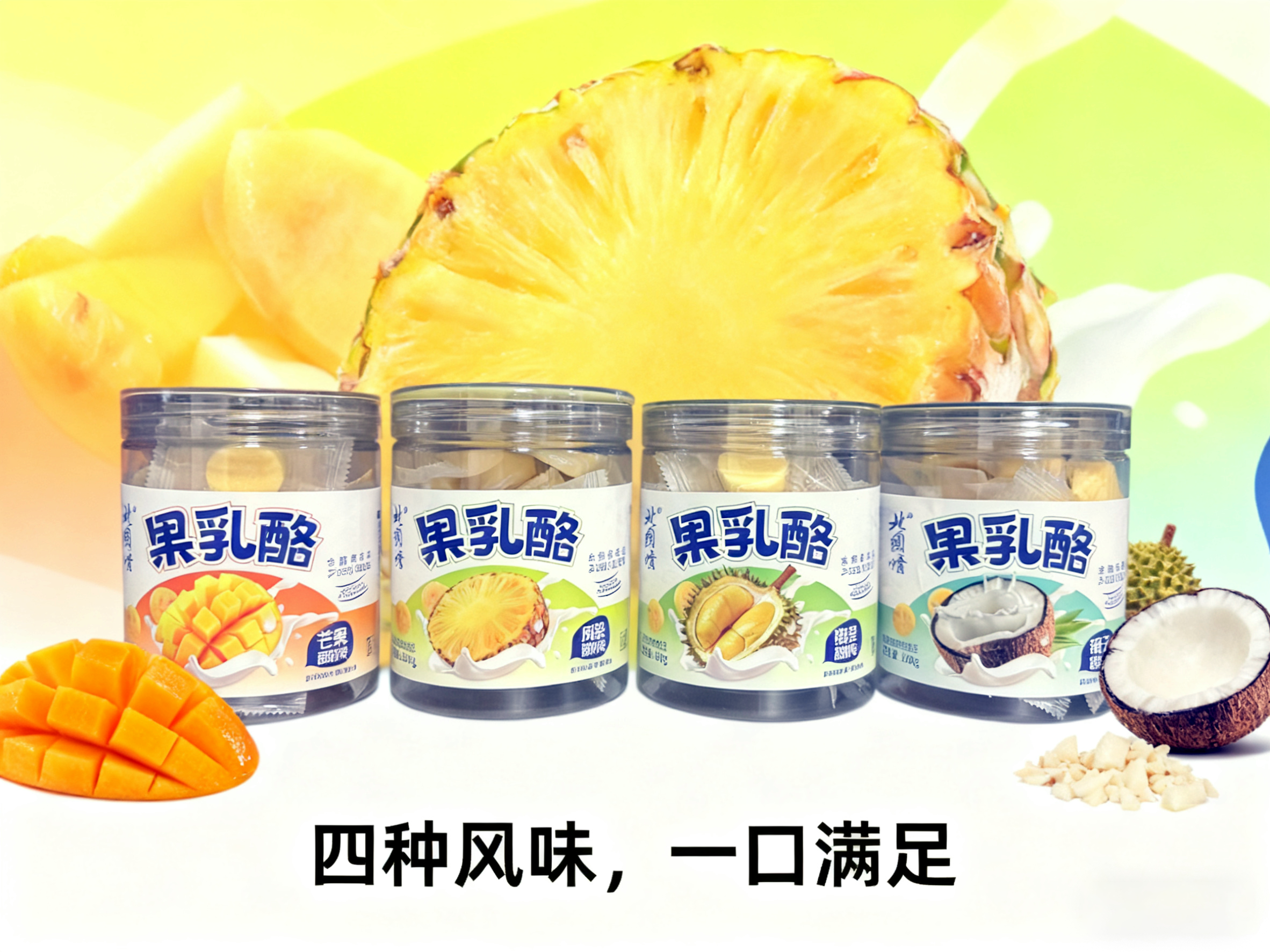 北国情果乳酪益生元奶酪嚼着吃的固体奶酪