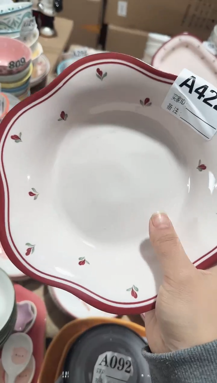 【8寸★2个】黑点针眼属正常陶瓷都有介意慎拍微瑕破损包赔8