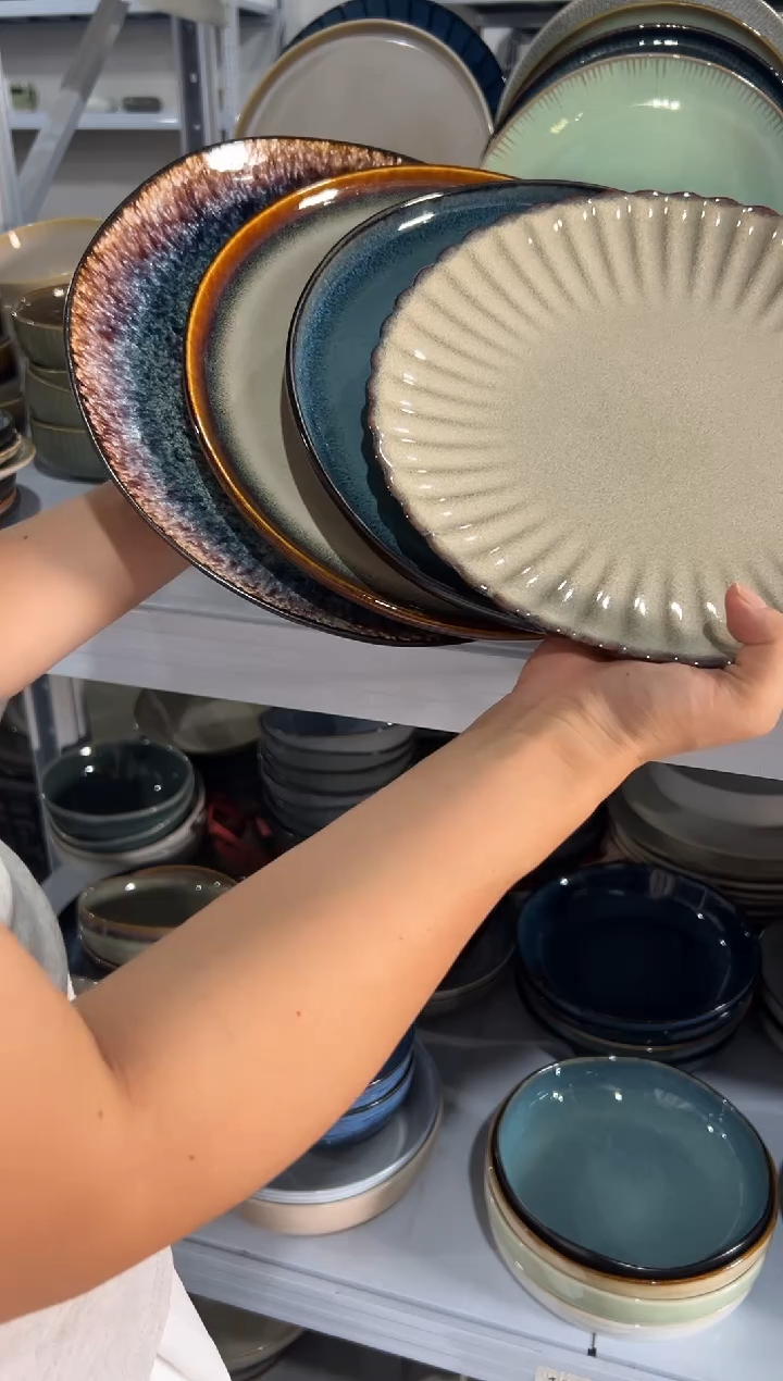 陶瓷外贸尾货瑕疵满20包邮X4 大盘组合