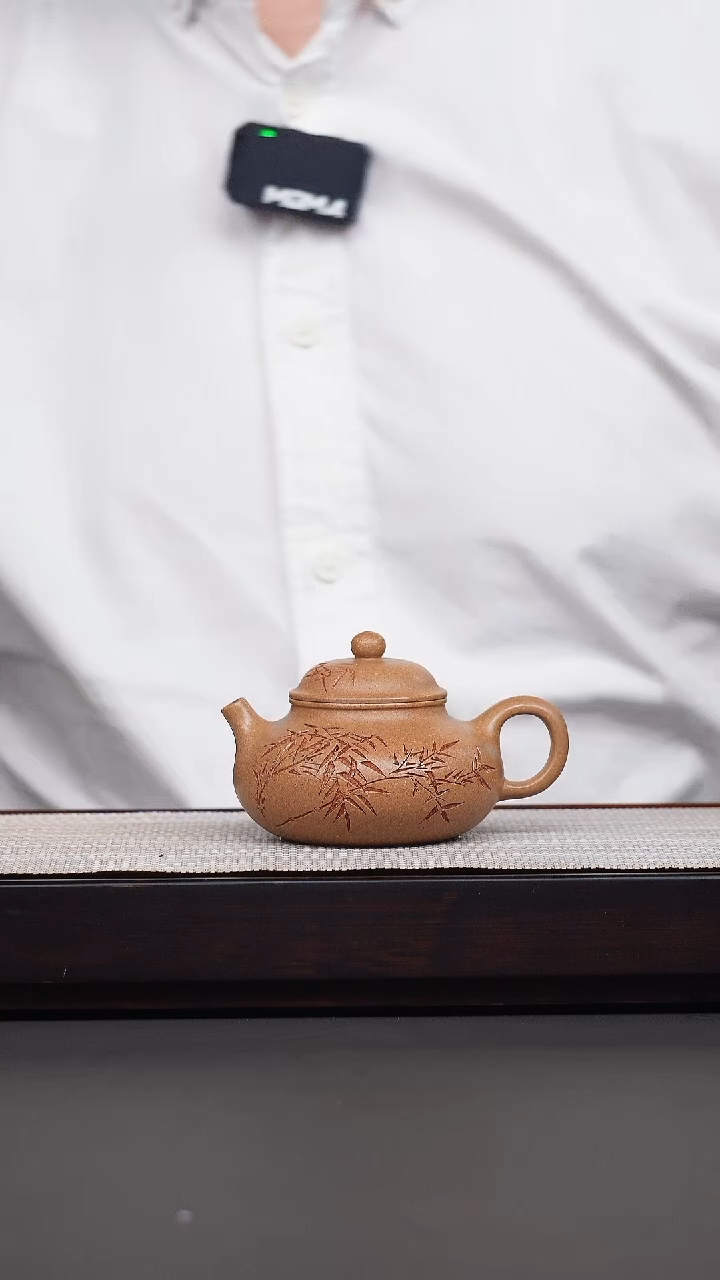 茶壶紫砂宜兴紫砂黄金段容天08