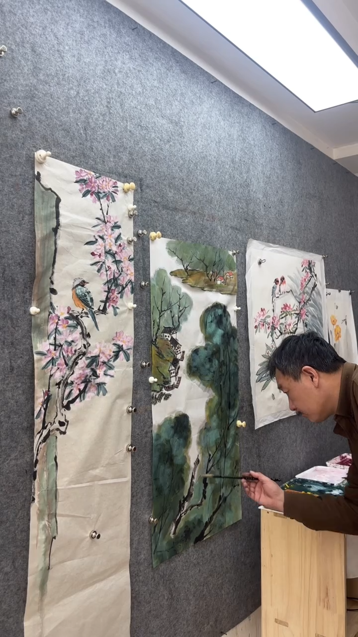 【闪购商品】国画盛祥鲲手绘私人定制