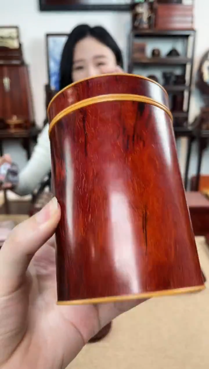 紫檀木类成套家具茶叶罐