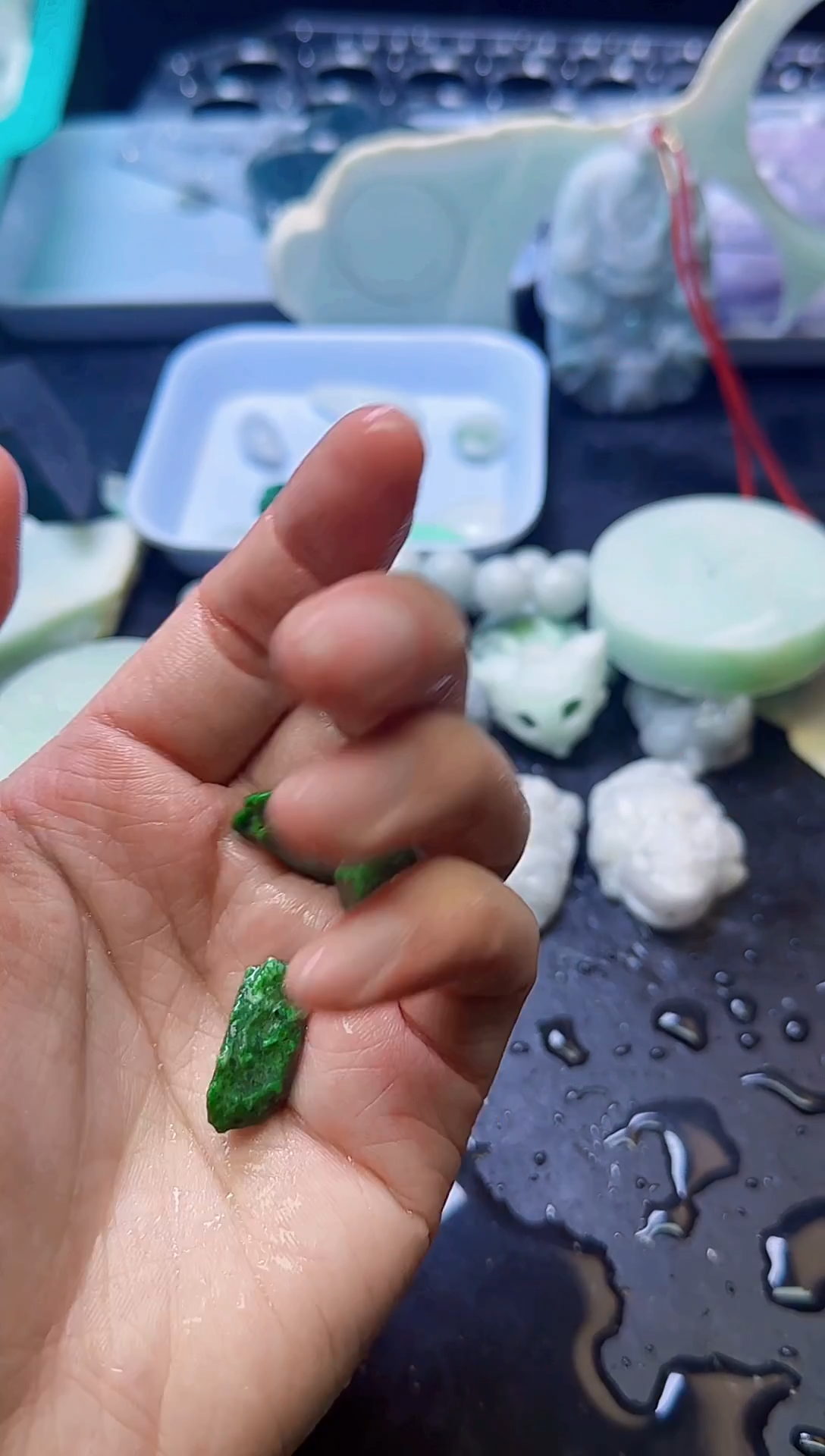 颈饰未镶嵌翡翠082天然A货翡翠