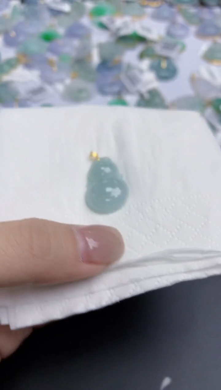 【闪购商品】翡翠颈饰18K金镶嵌天然缅甸翡翠A货