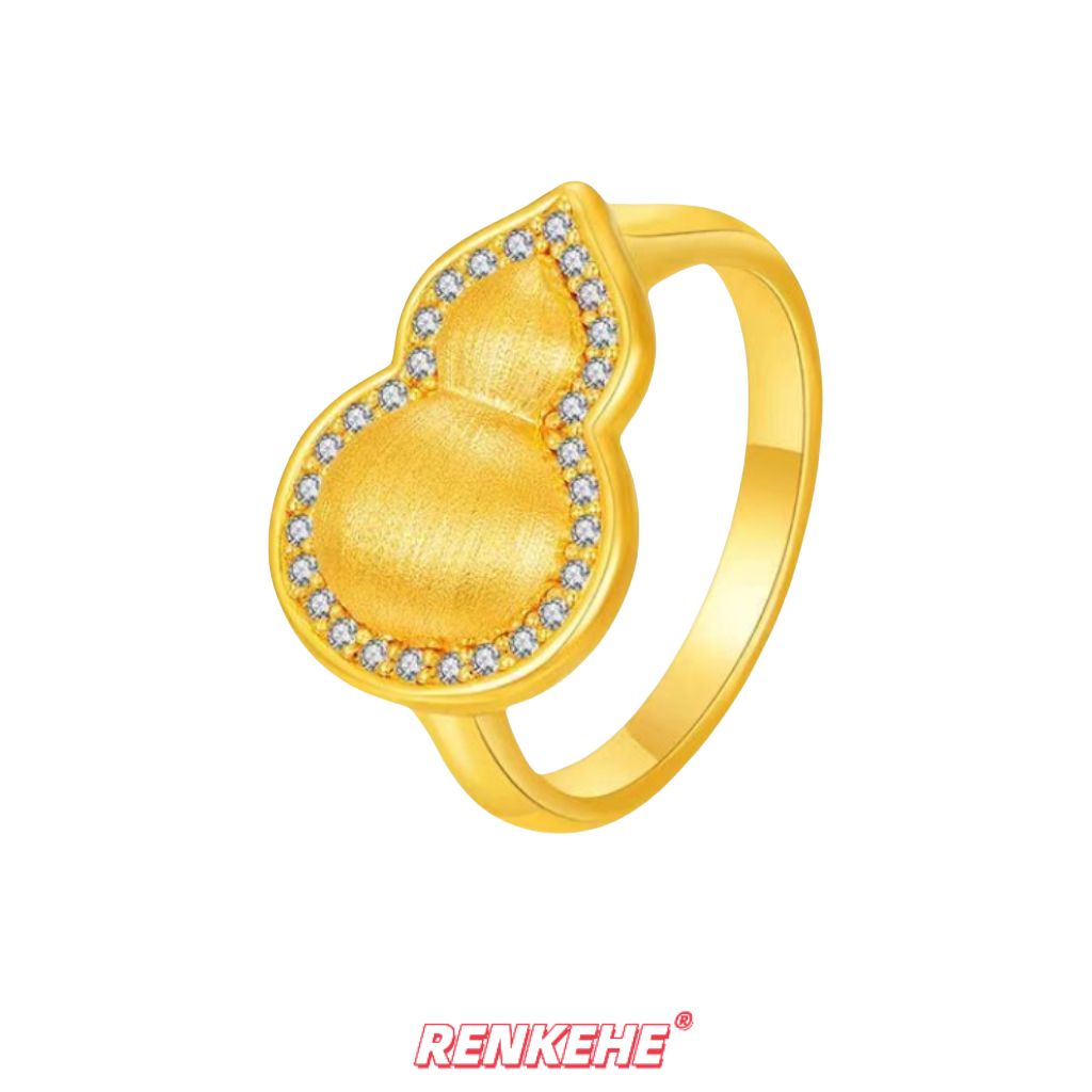 【工厂直出】足金999葫芦戒指FJ225