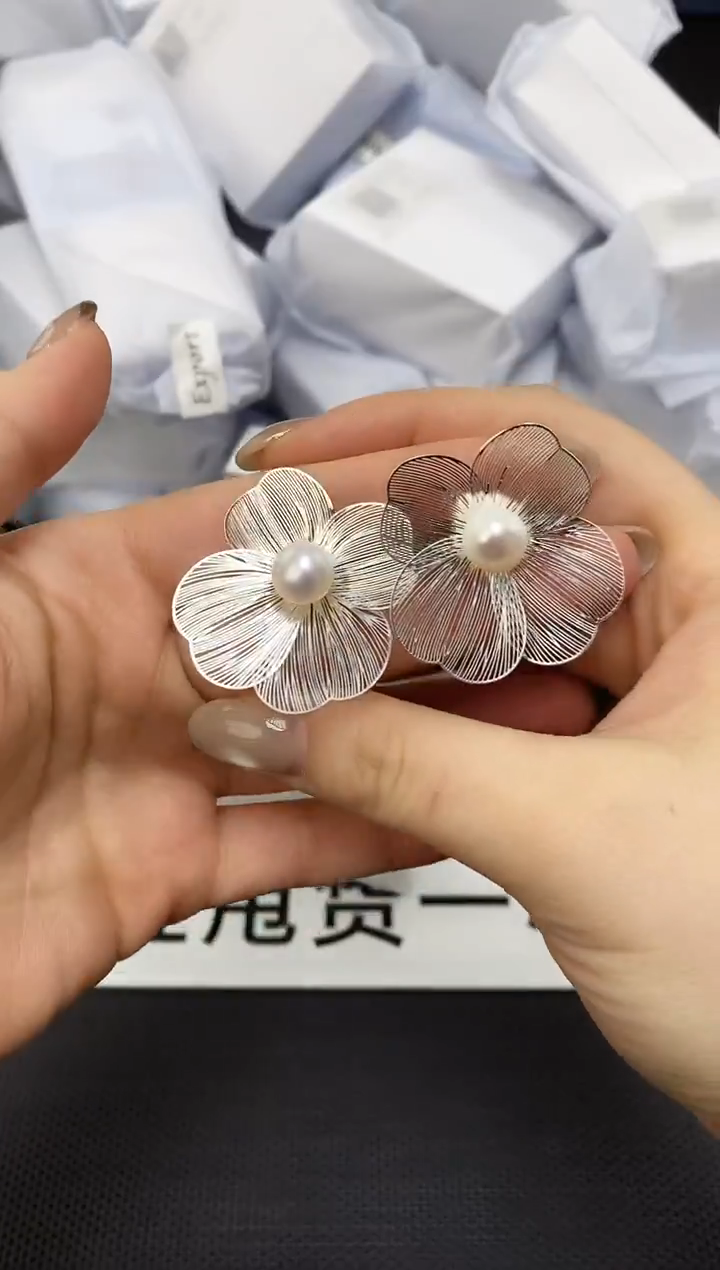 未镶嵌耳饰淡水珍珠ED1062