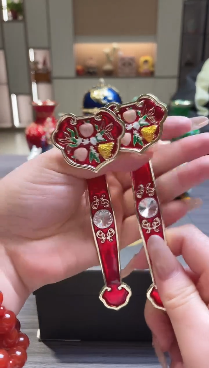 摆件七宝烧珐琅彩首饰盒