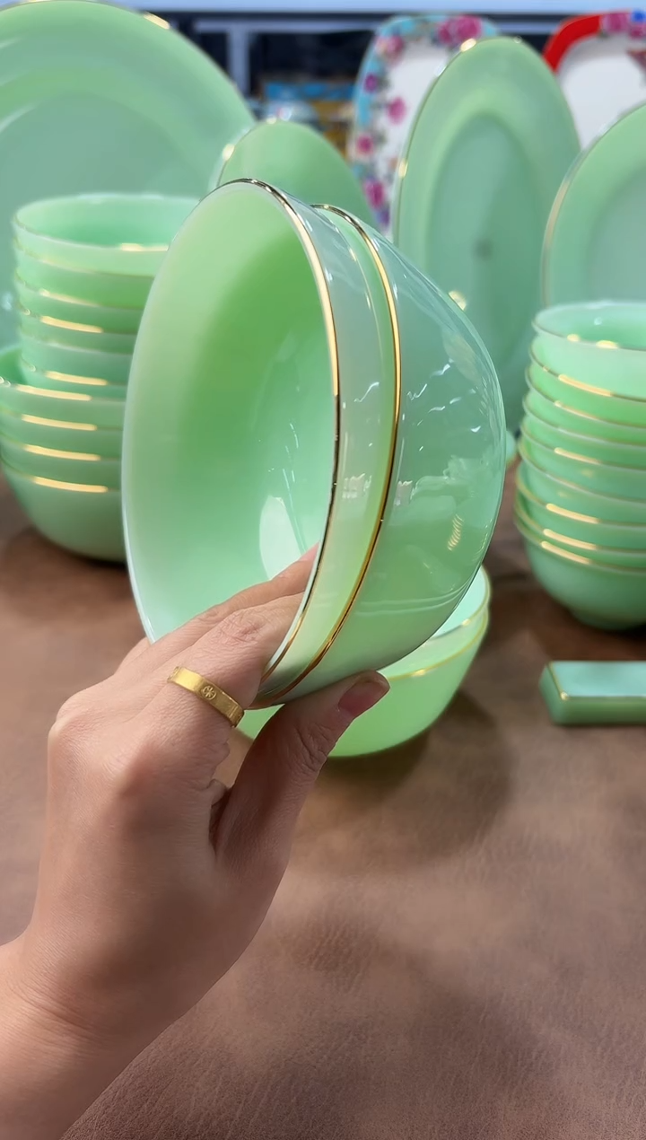 玉瓷5.5英寸饭碗2个