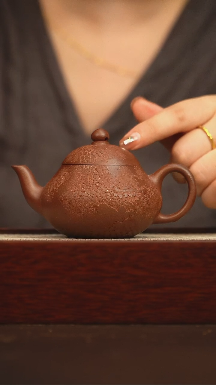 茶壶紫砂梨形 130cc 原矿底槽清