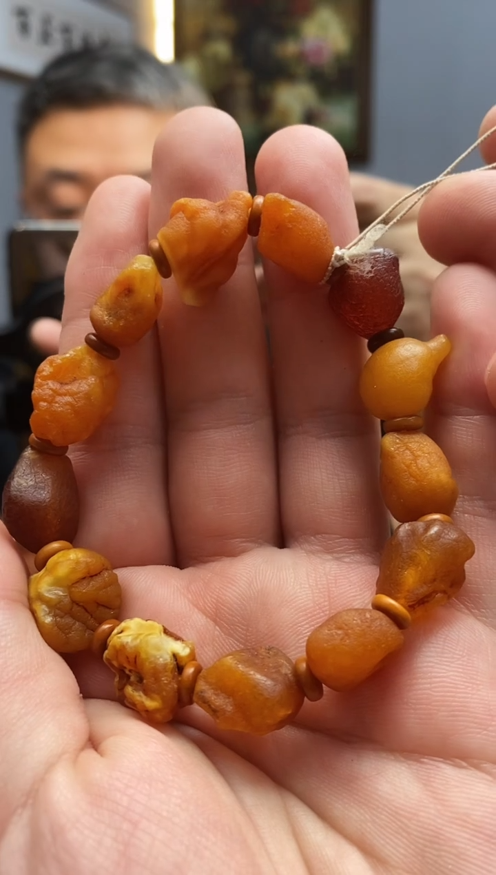 手链琥珀未镶嵌手串