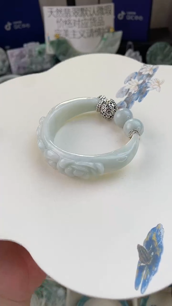 未镶嵌手链翡翠手工定制默认微瑕主播介绍为准