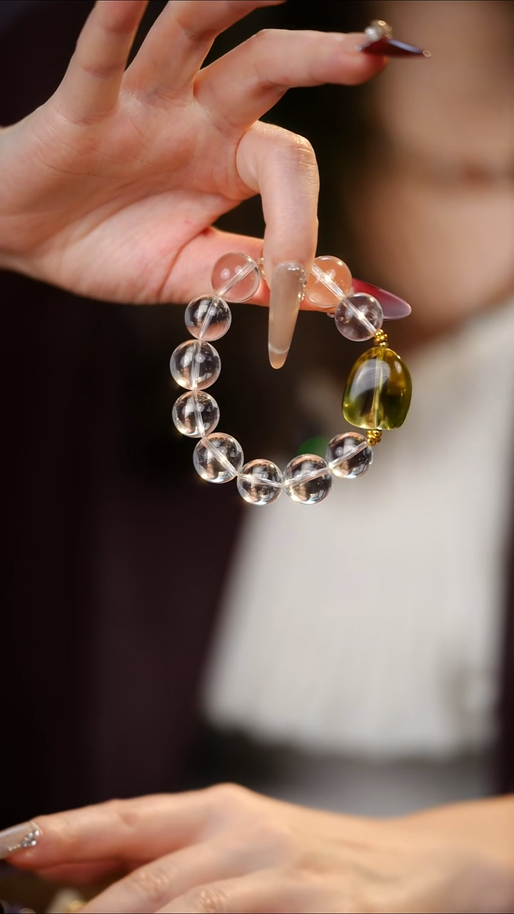 合金手链水晶糖豆豆