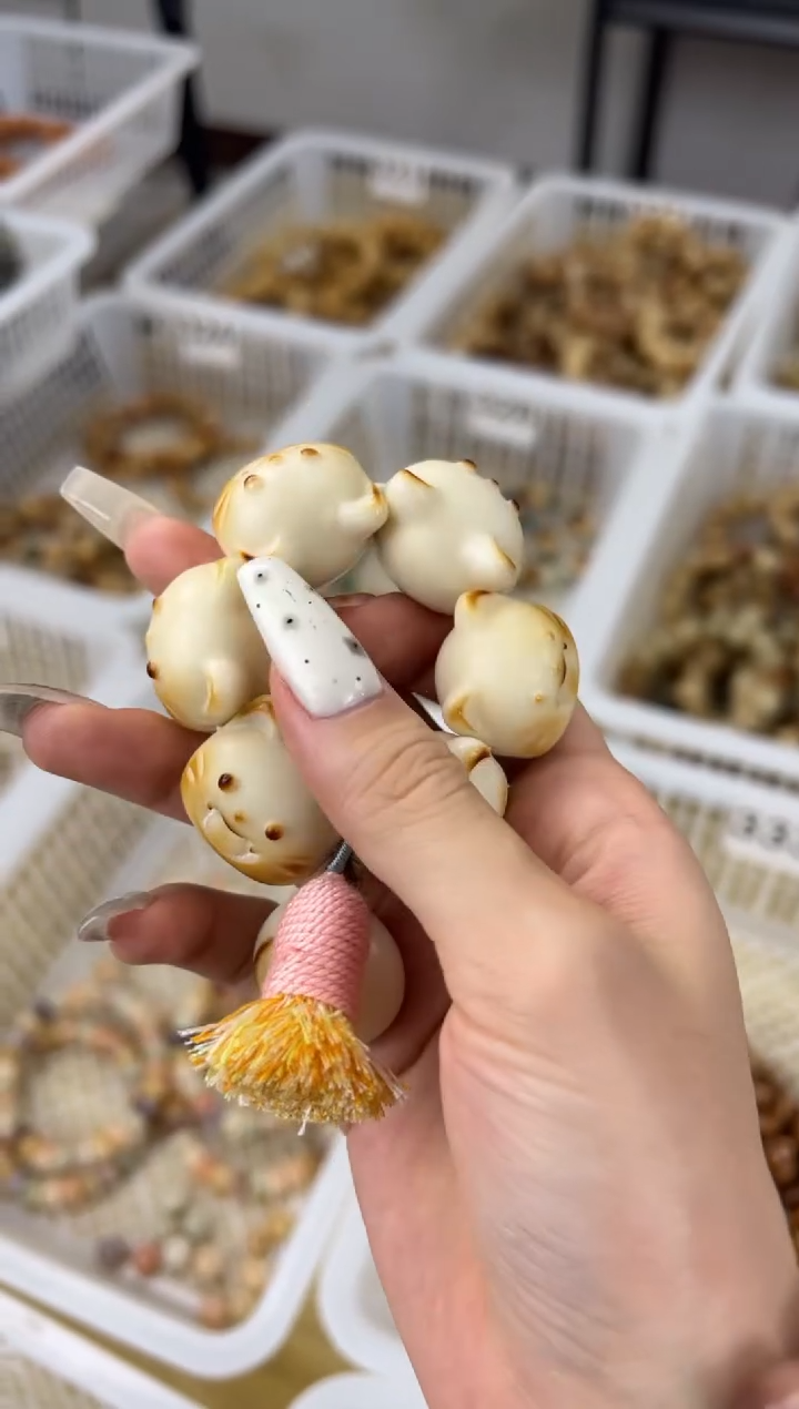 手串菩提根/象牙果猫猫头手捻牙果330