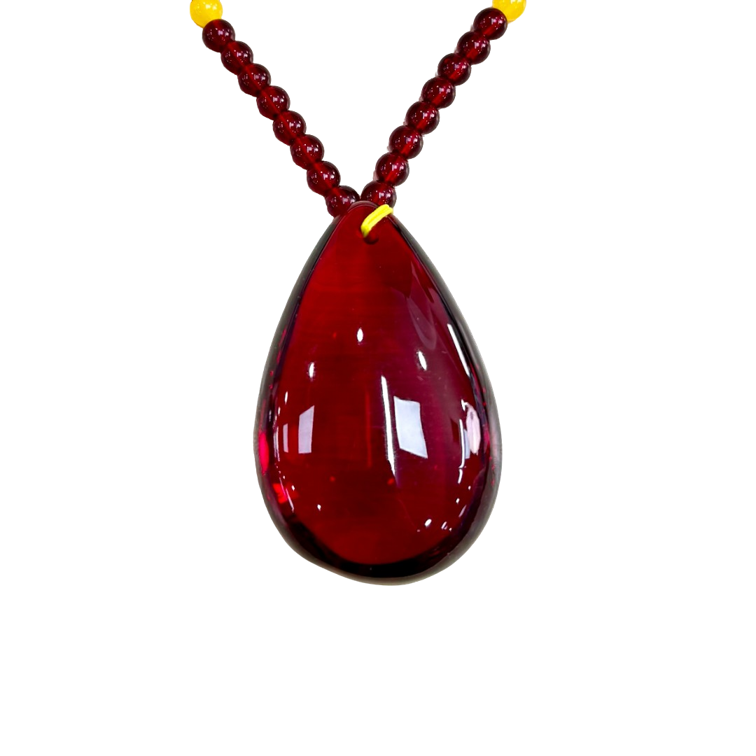 【小天总专属】FL034 精美血珀水滴吊坠 多样性发其一