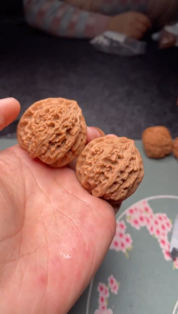 把件文玩核桃a312  牡丹   41尺